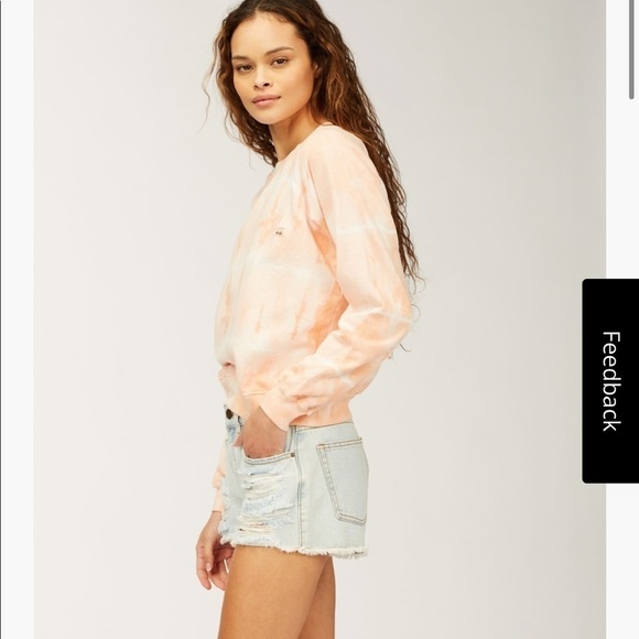 Billabong Sun shrunk tie dye crewneck sweatshirt small NWT - Picture 2 of 6